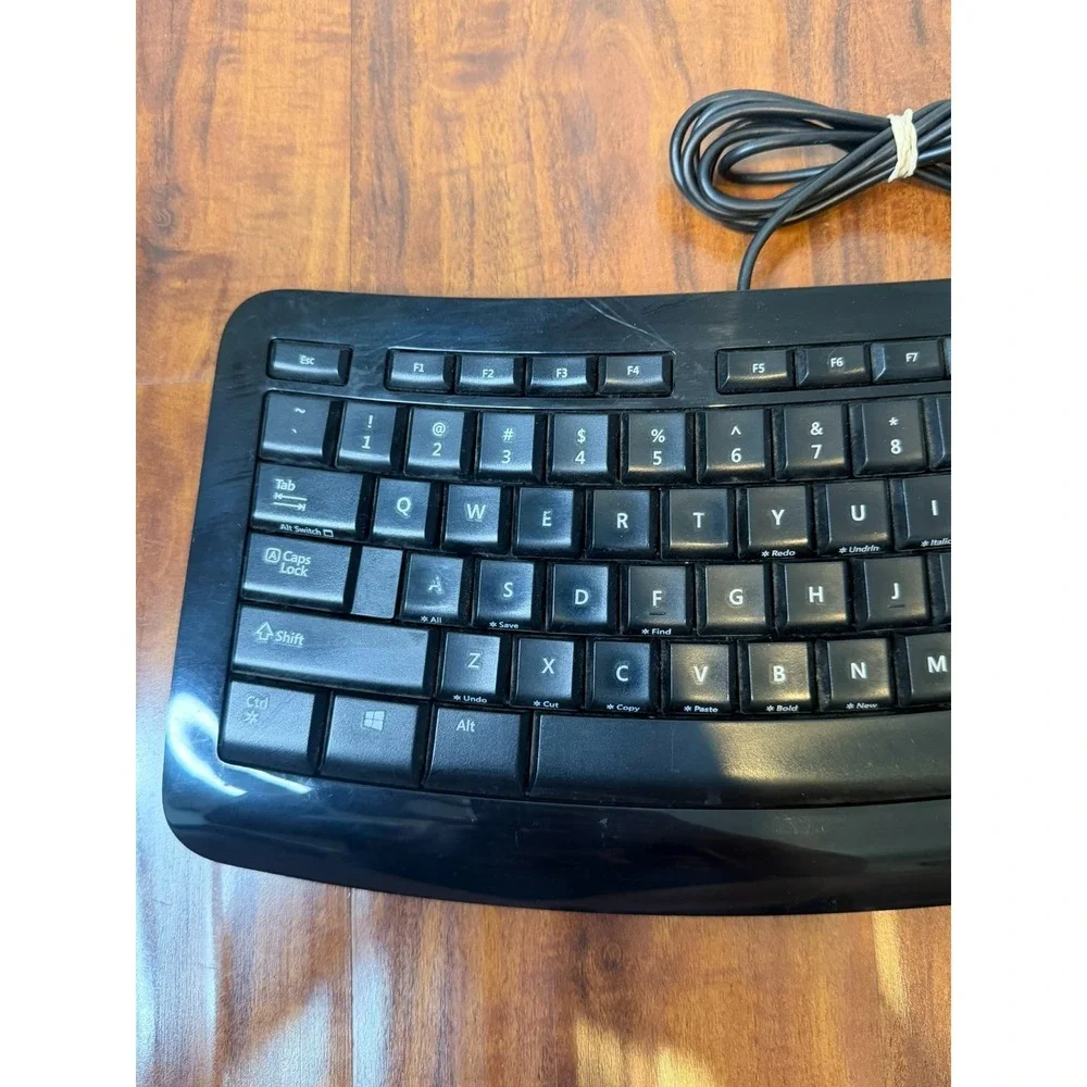 Microsoft Comfort Curve 3000 for Business Ergonomic Wired Keyboard TESTED WORKS